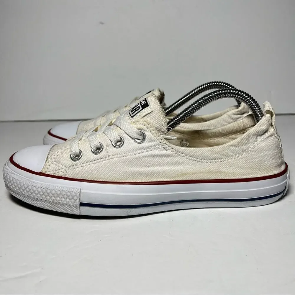 Converse Chuck Taylor All Star Shoreline Womens Slip On Sneakers Cream 8 537084F